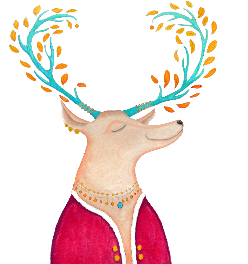 «Le Roi Cerf aime l’automne», ein Werk von Esther Maurer